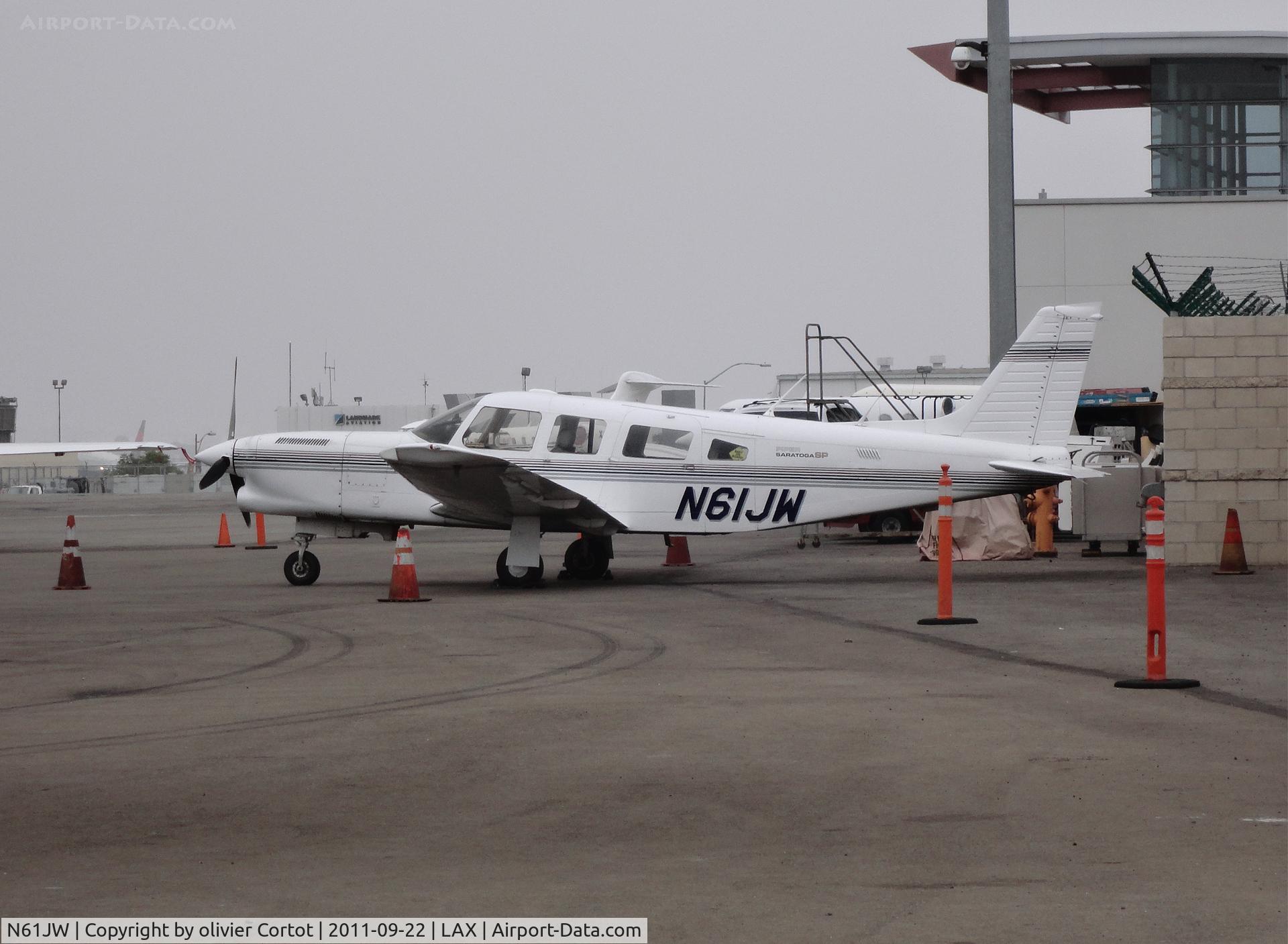 N61JW, 1979 Piper PA-32R-301T Turbo Saratoga C/N 32R-8029023, cloudy Los Angeles