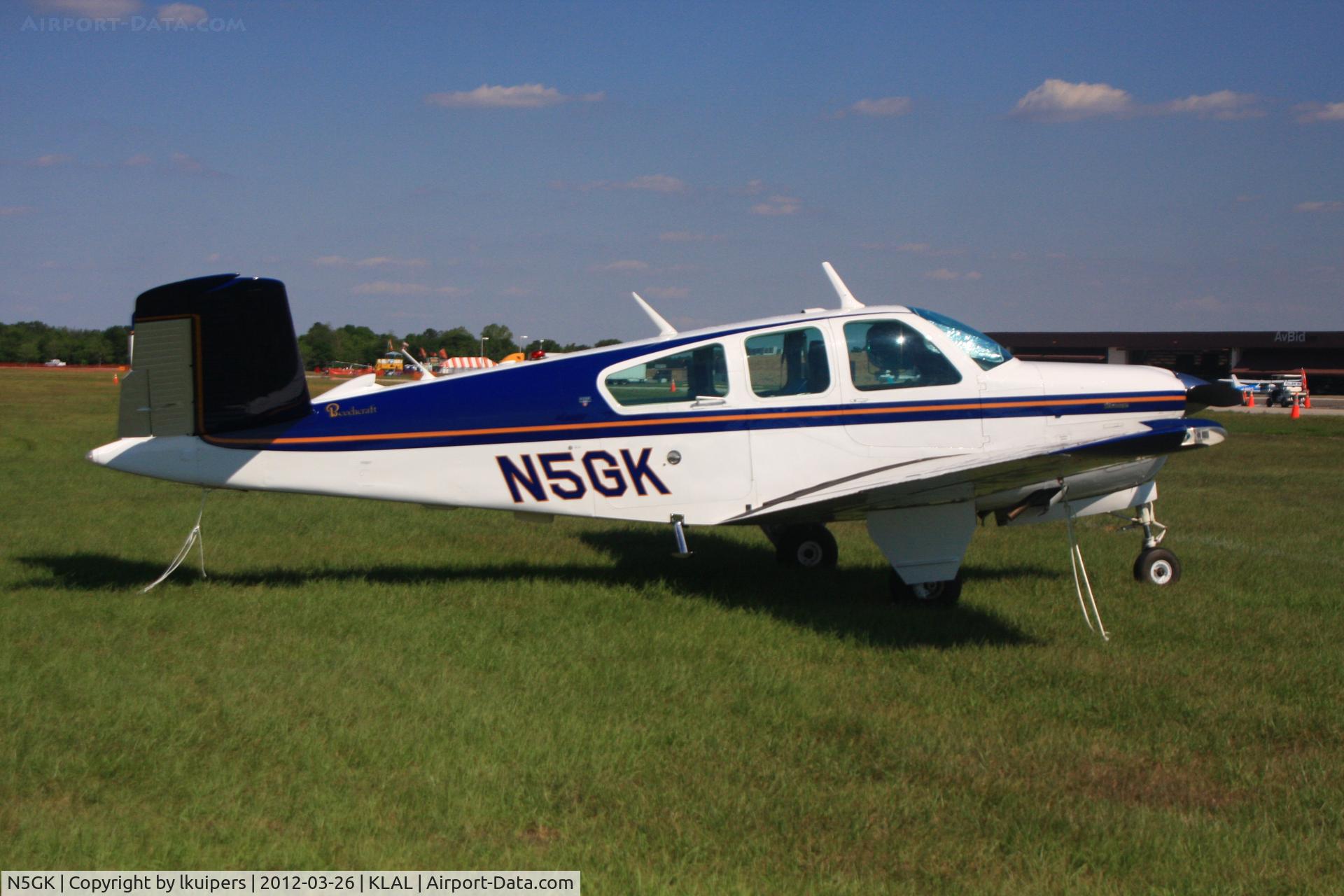 N5GK, 1975 Beech V35B Bonanza C/N D-9831, At Sun 'n Fun 2012