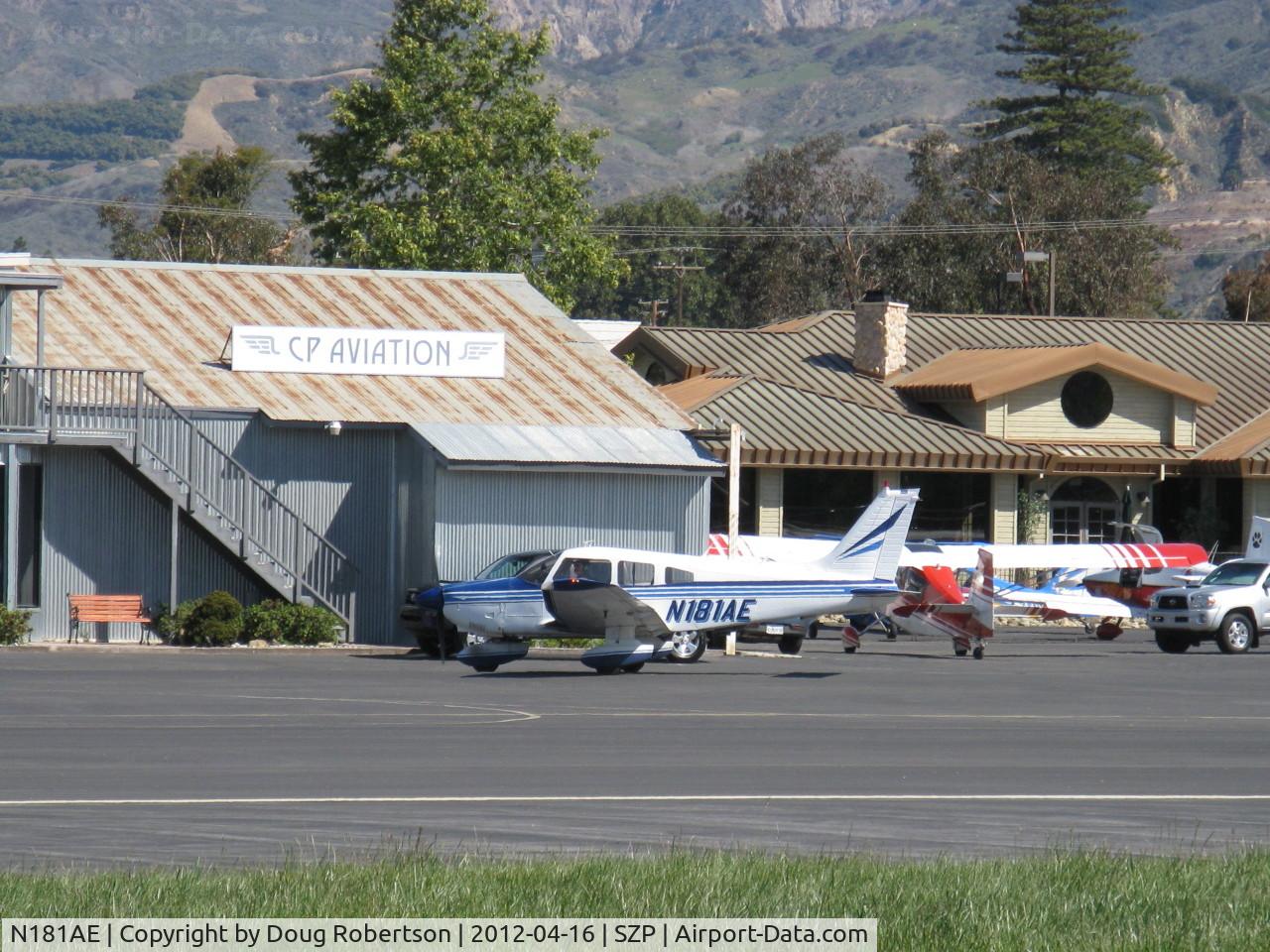 N181AE, 1977 Piper PA-28-181 C/N 28-7890235, 1977 Piper PA-28-181 ARCHER II, Lycoming O-360-A4M 180 Hp, taxi to refueling