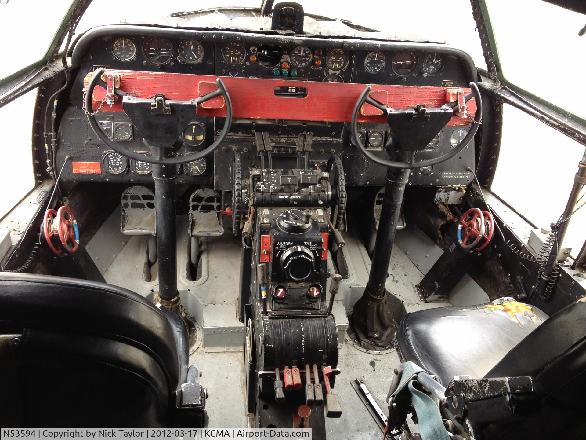 N53594, 1944 Curtiss C-46F Commando C/N 22486, China Doll cockpit