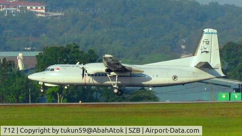 712, 1993 Fokker 50 C/N 20294, Singapore Air Force
