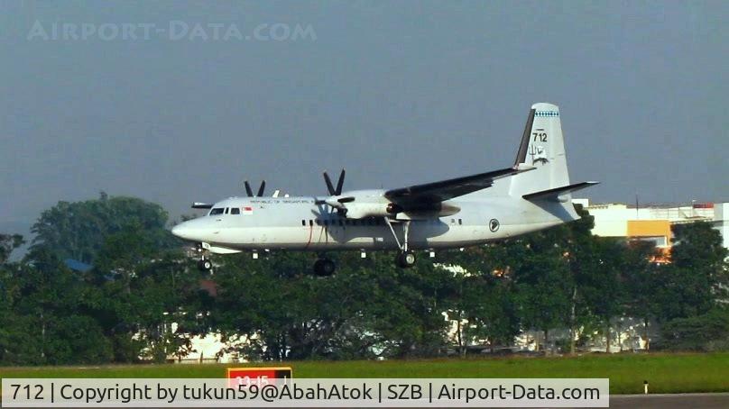 712, 1993 Fokker 50 C/N 20294, Singapore Air Force