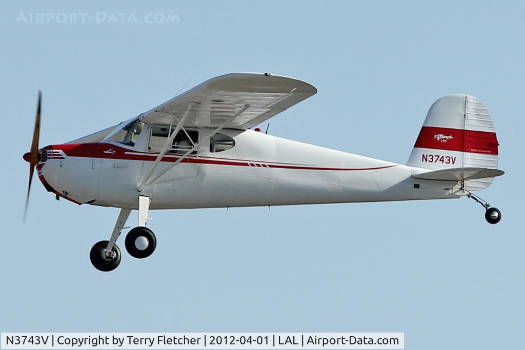 N3743V, 1948 Cessna 140 C/N 15020, 1948 Cessna 140, c/n: 15020 at 2012 Sun N Fun
