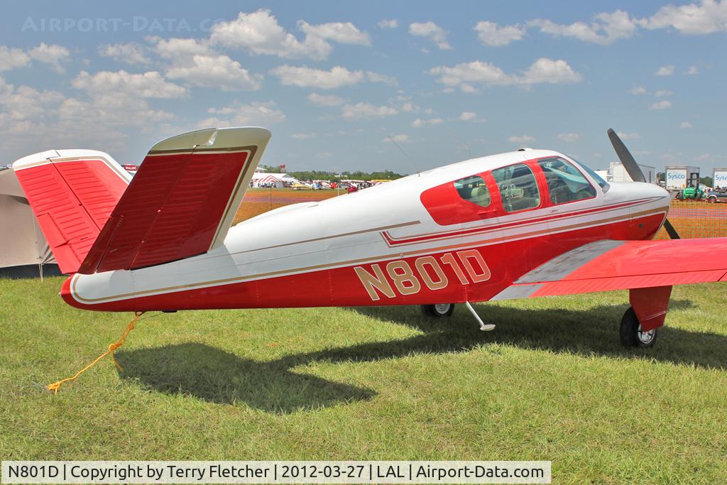 N801D, 1956 Beech G35 Bonanza Bonanza C/N D-4660, 1956 Beech G35, c/n: D-4660 at 2012 Sun N Fun