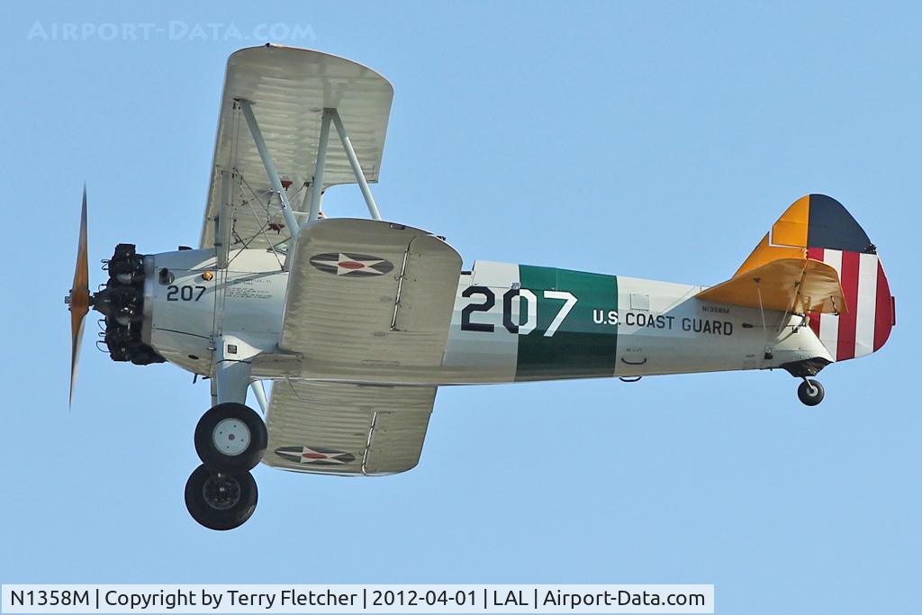 N1358M, 1941 Boeing B75N1 C/N 75-1229, 1941 Boeing B75N1, c/n: 75-1229 departing 2012 Sun N Fun