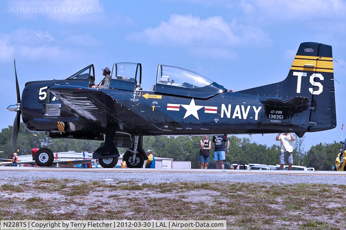 N228TS, 1954 North American T-28D Trojan C/N 200-422, 1954 North American NA-200, c/n: 200-422 at 2012 Sun N Fun