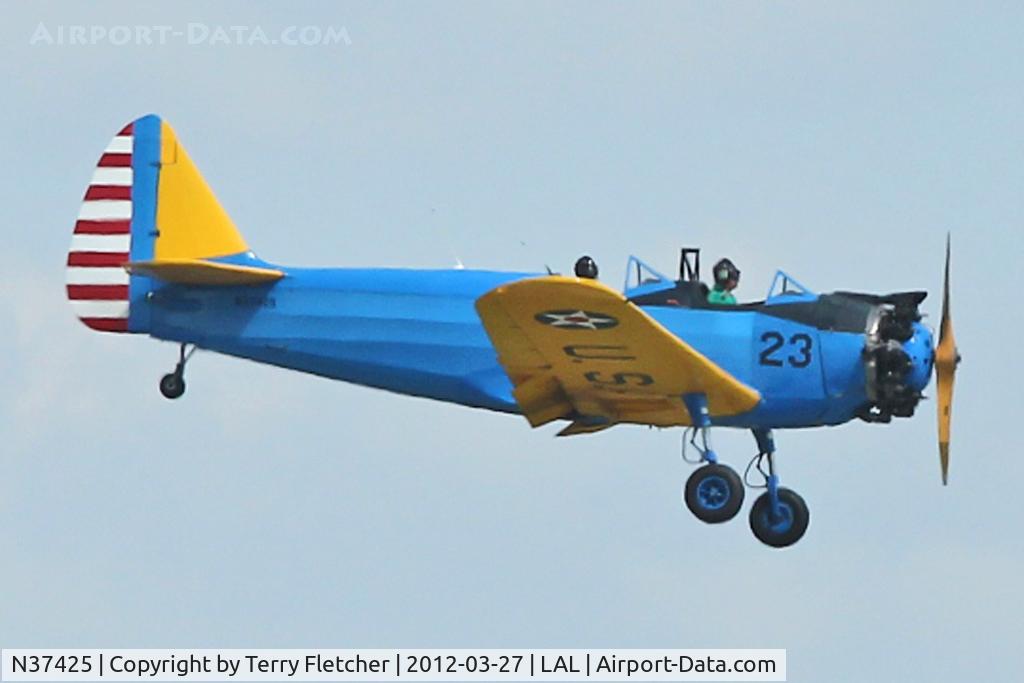 N37425, Fairchild (Aeronca) PT-23A Cornell C/N 4043AE, Fairchild(howard) M-62C(PT-23A), c/n: 4043AE arriving at 2012 Sun N Fun