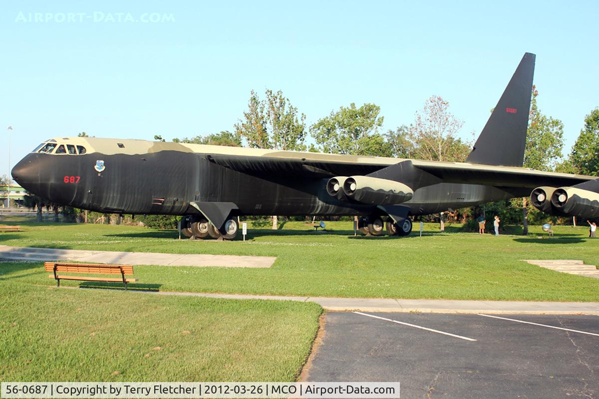 56-0687, 1956 Boeing B-52D Stratofortress C/N 464058, 1956 Boeing B-52D Stratofortress, c/n: 464058 at Memorial Park at Orlando International