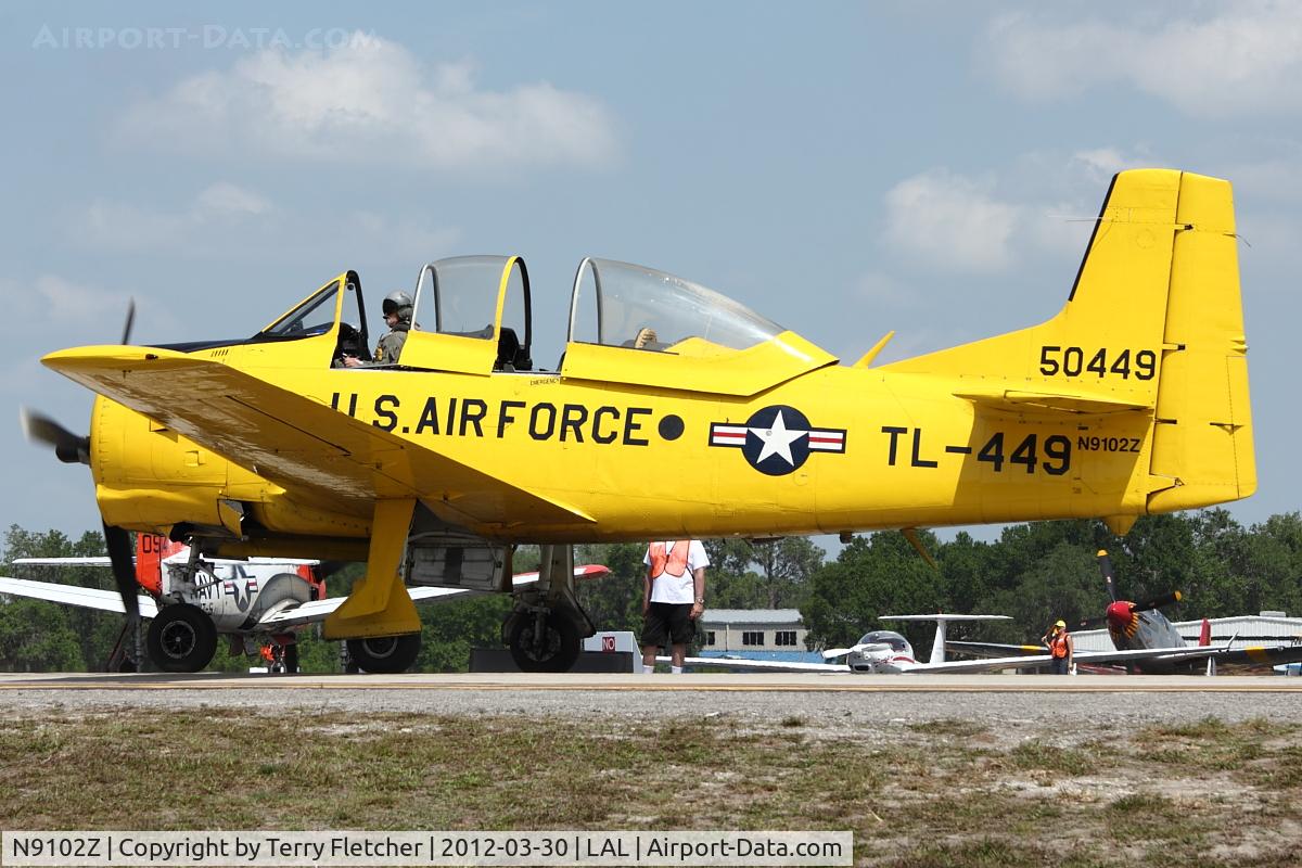 N9102Z, 1951 North American T-28A Trojan C/N 171-7, 1951 North American T-28A, c/n: 50-201 at 2012 Sun N Fun