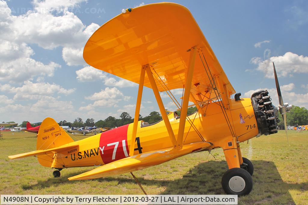 N4908N, 1940 Boeing A75L3 C/N 75-1191, 1940 Boeing A75L3, c/n: 75-1191 at 2012 Sun N Fun