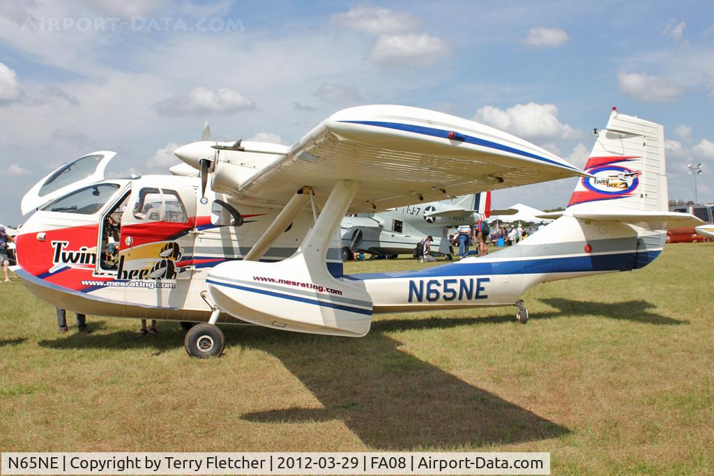 N65NE, 1986 STOL Aircraft UC-1 Twin Bee C/N 023, at 2012 Sun N Fun Splash-In at Lake Agnes