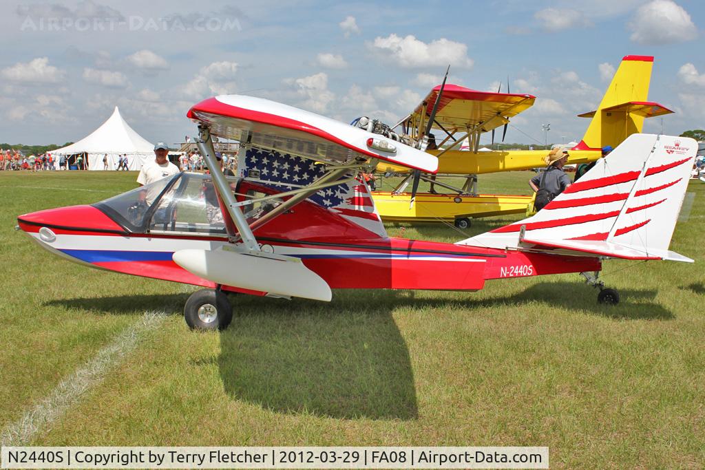 N2440S, 1998 Progressive Aerodyne Searey C/N 1MK162, at 2012 Sun N Fun Splash-In at Lake Agnes
