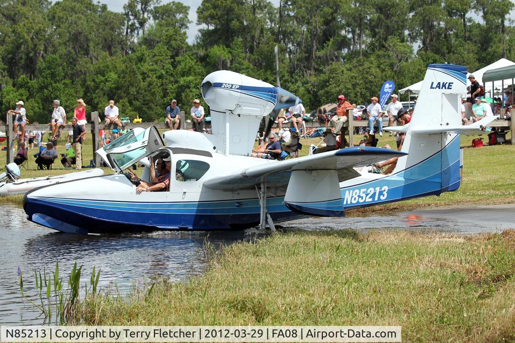 N85213, 1983 Lake LA-4-200 Buccaneer C/N 1094, at 2012 Sun N Fun Splash-In at Lake Agnes