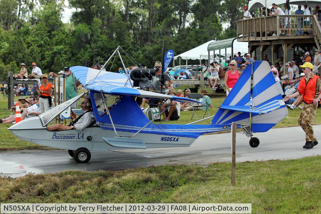 N505XA, 2011 David Lepow Buccaneer XA C/N 00005, at 2012 Sun N Fun Splash-In at Lake Agnes