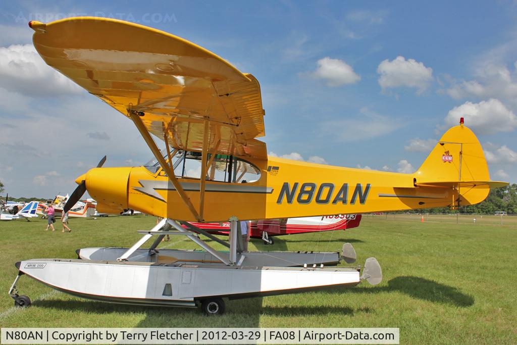 N80AN, 1980 Piper PA-18-150 Super Cub C/N 18-8109003, at 2012 Sun N Fun Splash-In at Lake Agnes