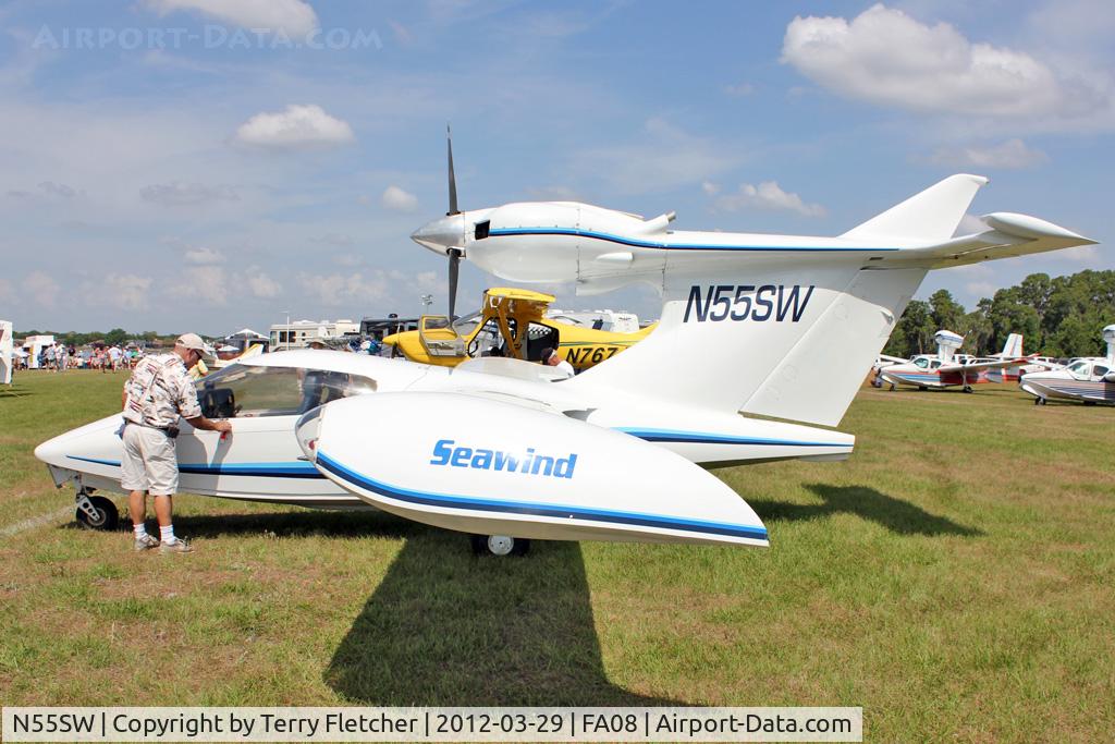 N55SW, Seawind 3000 C/N 039, at 2012 Sun N Fun Splash-In at Lake Agnes