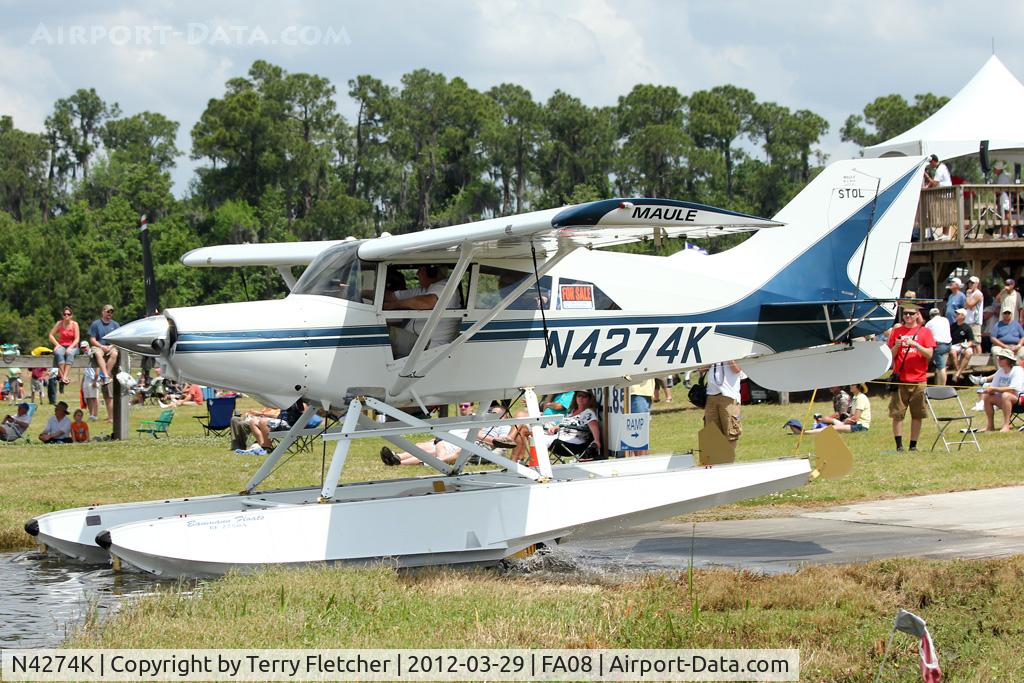 N4274K, 1999 Maule M-7-260C Orion C/N 30008C, at 2012 Sun N Fun Splash-In at Lake Agnes
