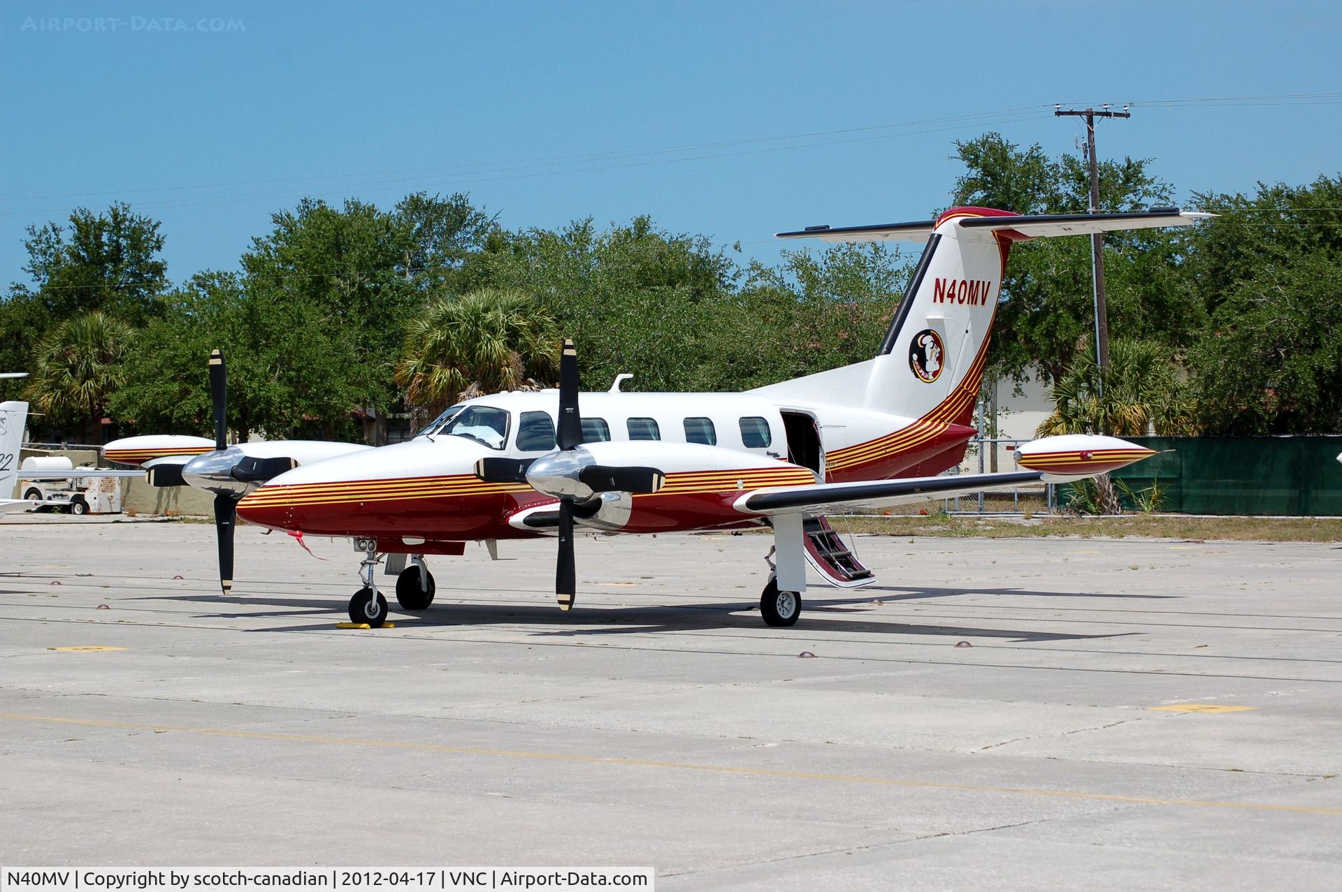 N40MV, 1985 Piper PA-42-1000 Cheyenne IV C/N 42-5527029, 1985 Piper PA-42-1000 N40MV at Venice Municipal Airport, Venice, FL