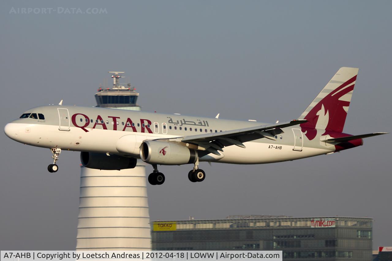 A7-AHB, 2009 Airbus A320-232 C/N 4130, QTR93 Doha - Vienna
