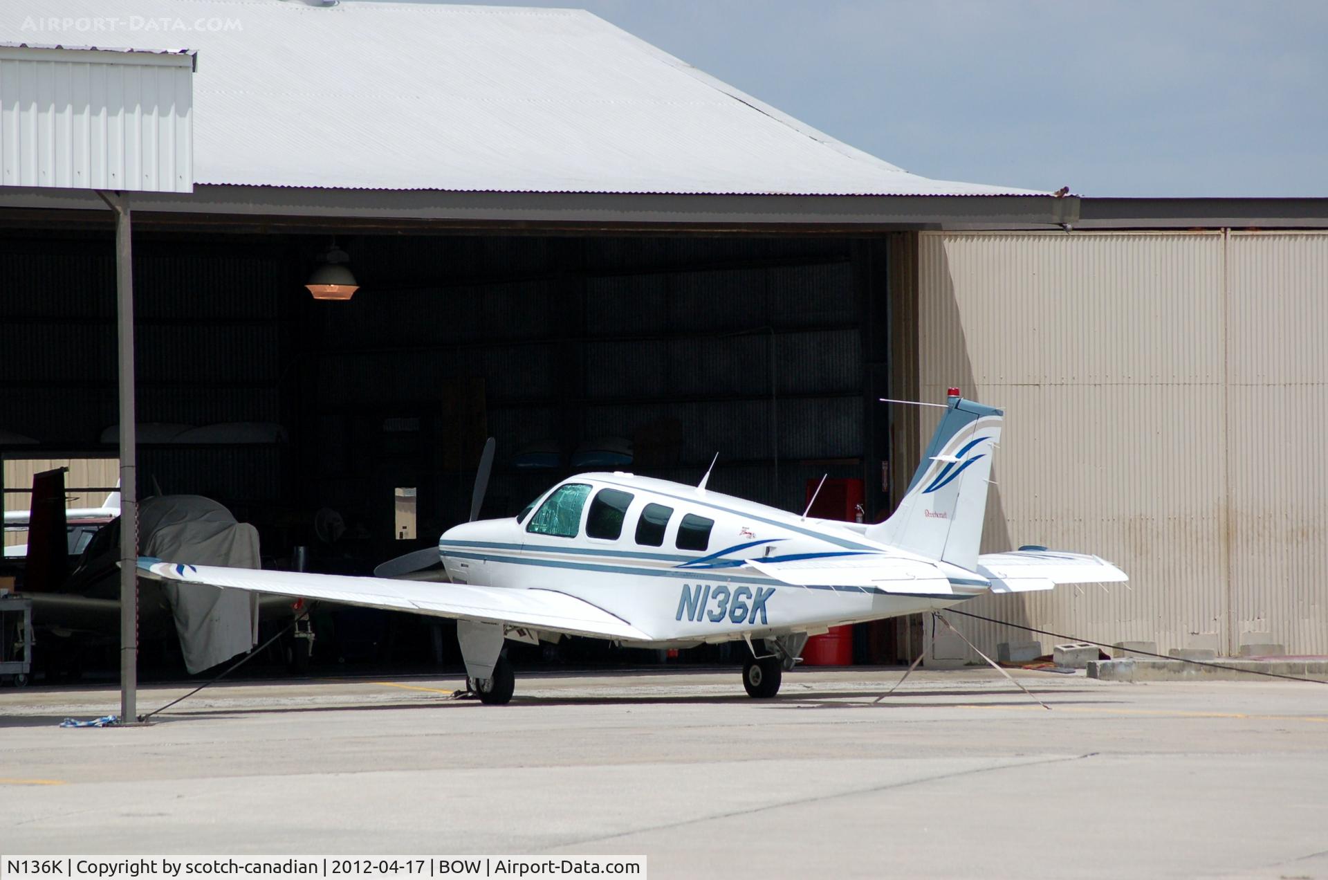 N136K, 2000 Raytheon Aircraft Company A36 Bonanza C/N E-3310, 2000 Raytheon Aircraft Company A36 N136K at Bartow Municipal Airport, Bartow, FL