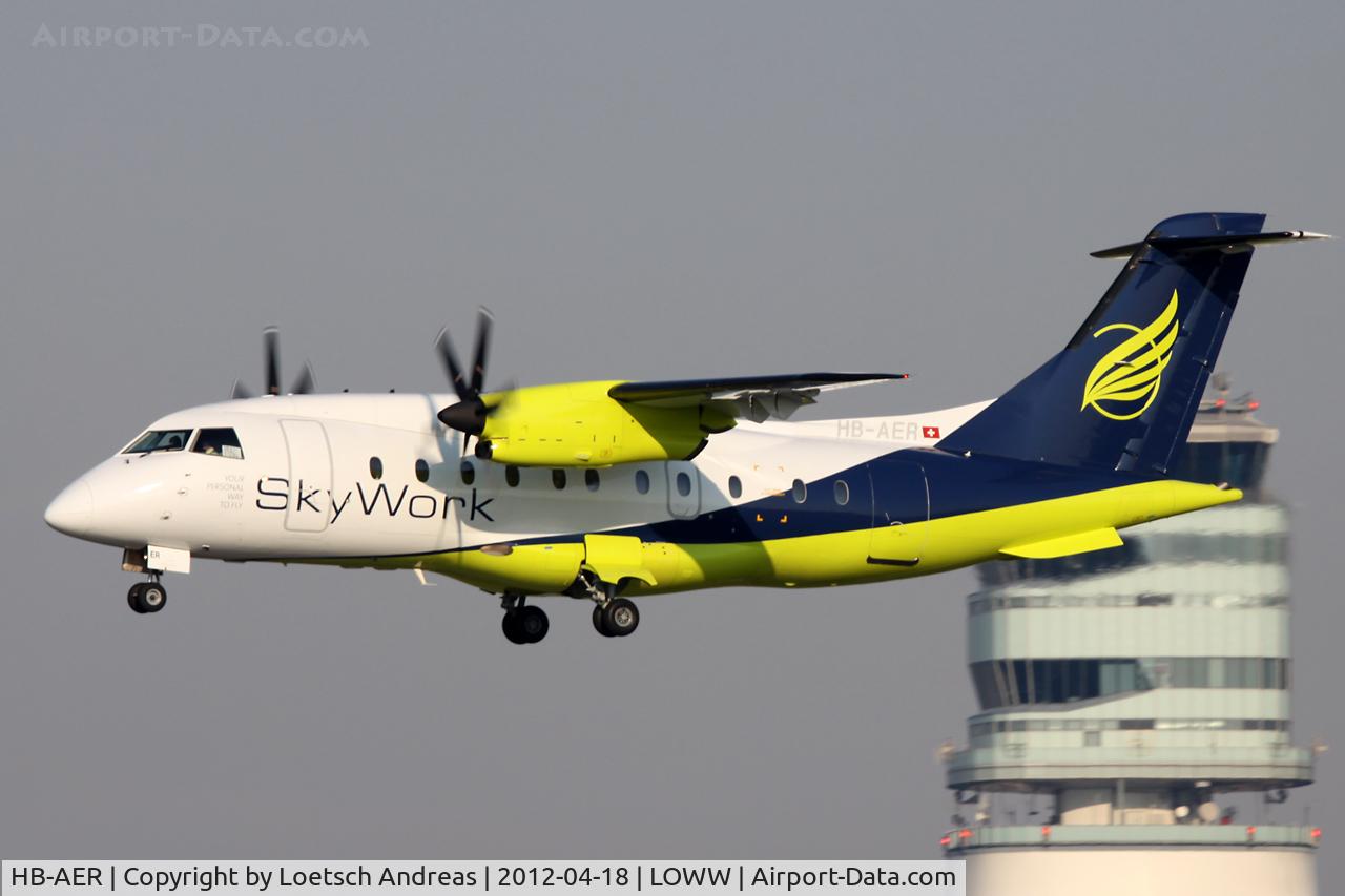 HB-AER, 1996 Dornier 328-110 C/N 3066, as SX500 Bern - Vienna