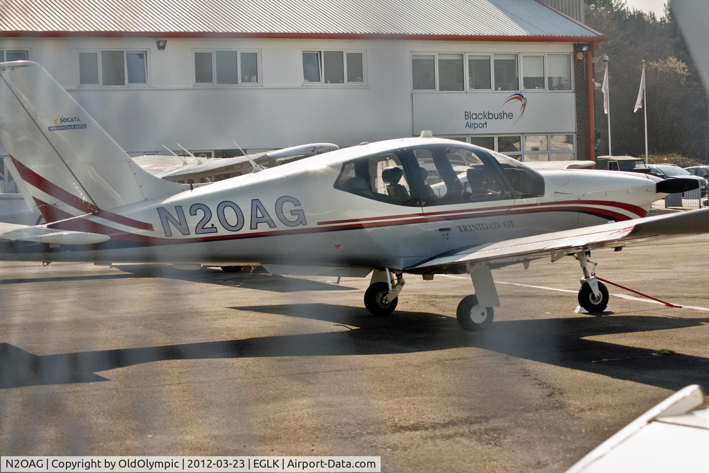 N2OAG, Socata TB-20 Trinidad C/N 2003, Parked by Control Tower