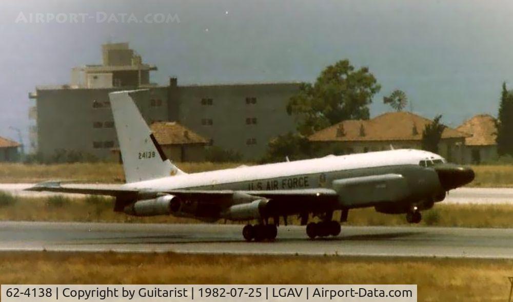 62-4138, 1962 Boeing RC-135M Rivet Cord C/N 18478, A USAF RC-135M landing at Athens