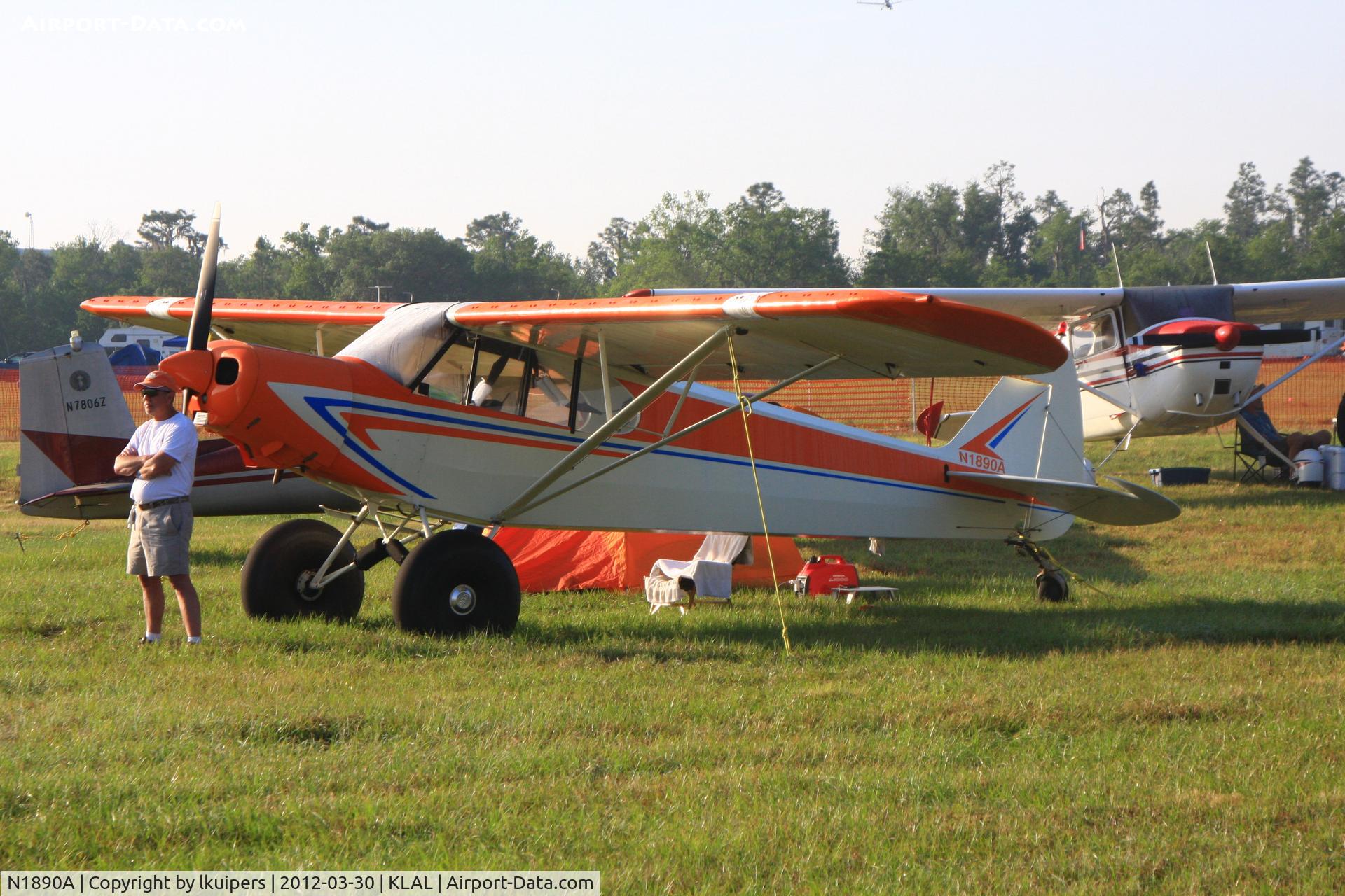 N1890A, 1952 Piper PA-18 C/N 18-1723, At Sun 'n Fun 2012