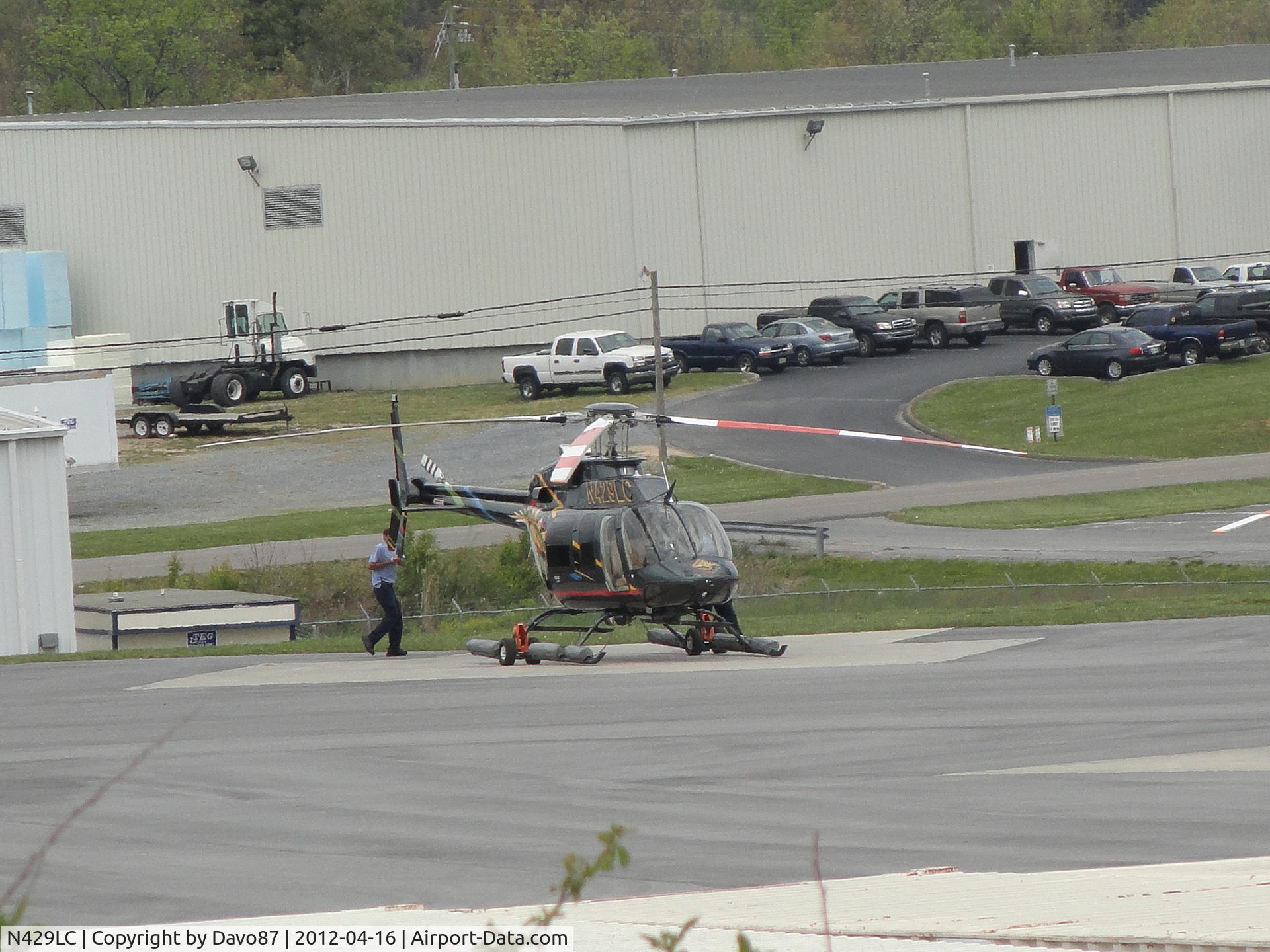 N429LC, 2007 Bell 407 C/N 53760, Under maintenance at the Bell Helicopter facility in Piney Flats, TN