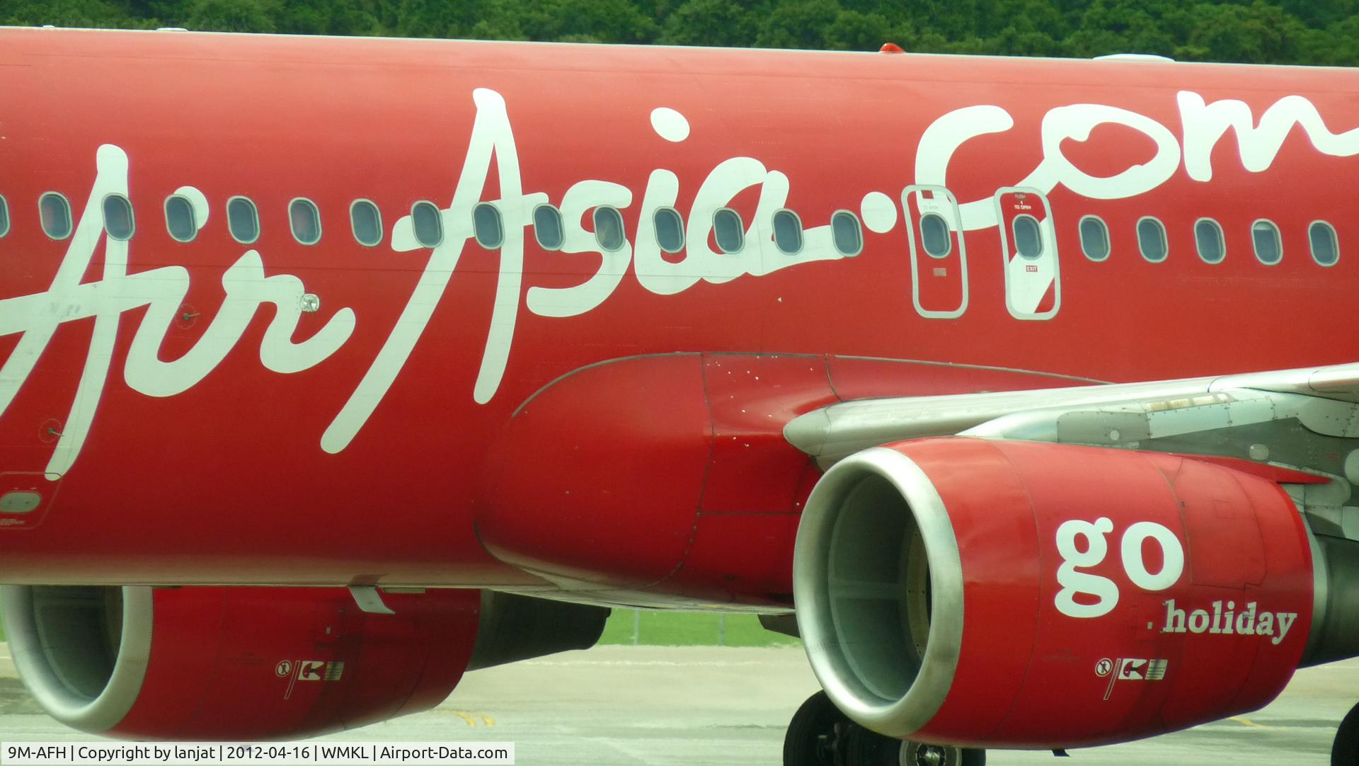 9M-AFH, 2006 Airbus A320-214 C/N 2826, Close Up Shot on Wordings