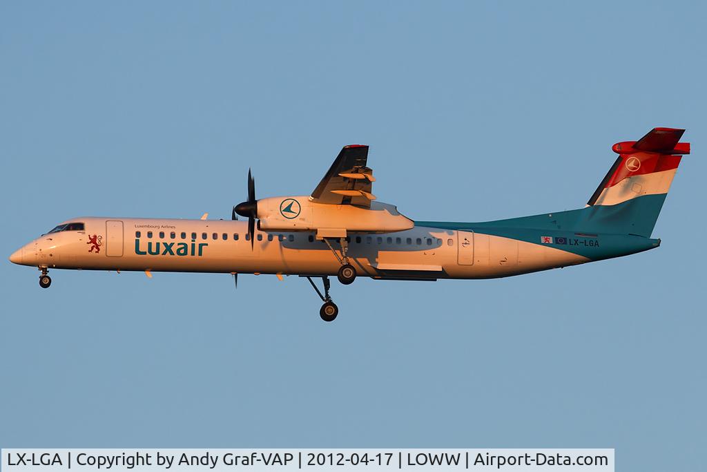 LX-LGA, 2007 De Havilland Canada DHC-8-402Q Dash 8 C/N 4159, Luxair DHC8-400