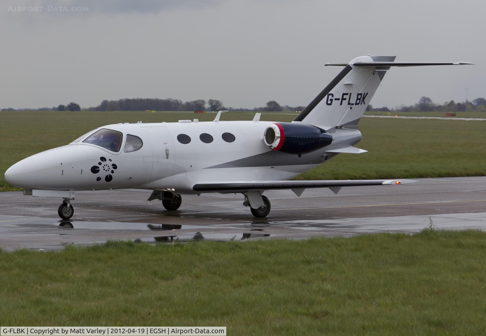 G-FLBK, 2008 Cessna 510 Citation Mustang Citation Mustang C/N 510-0068, Arriving at SaxonAir.