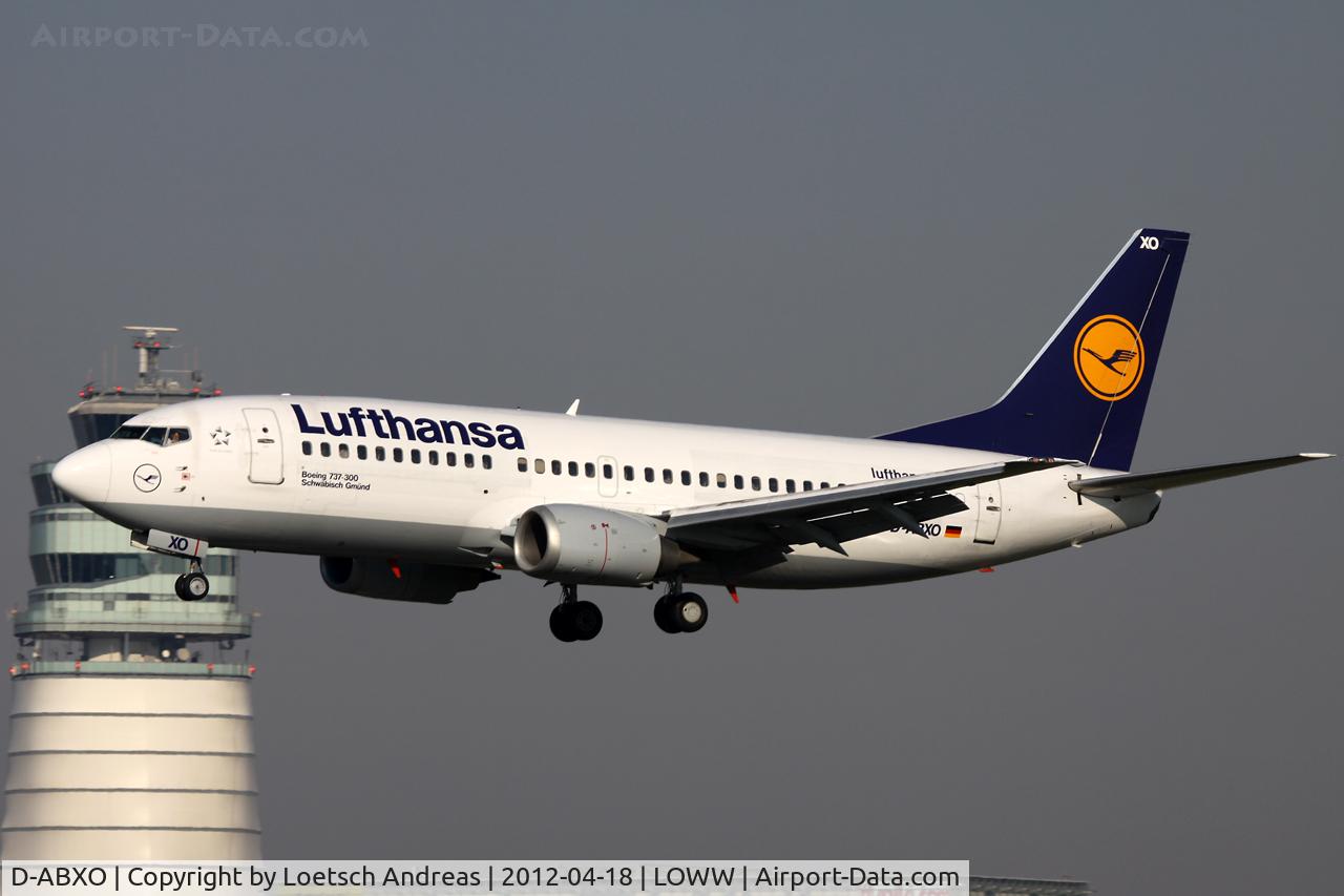 D-ABXO, 1987 Boeing 737-330 C/N 23873, as LH3098 Hamburg to Vienna, named 