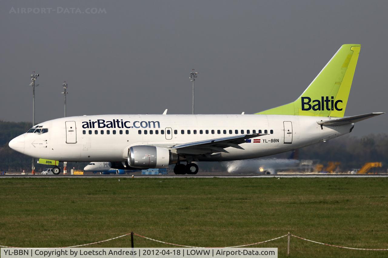 YL-BBN, 1992 Boeing 737-522 C/N 26683, as BTI432 Vienna to Riga