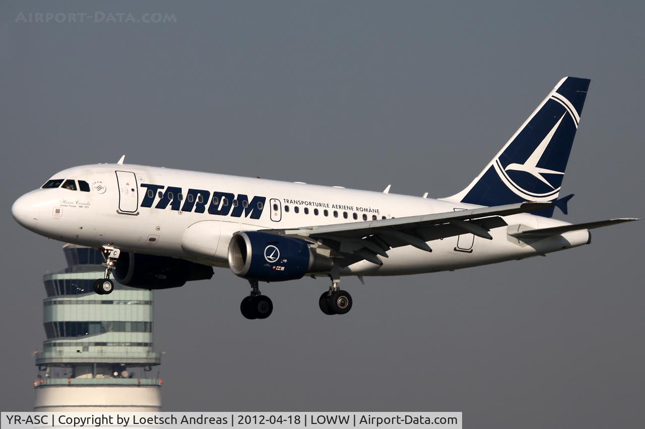 YR-ASC, 2007 Airbus A318-121 C/N 3220, as ROT341 Bucharest to Vienna