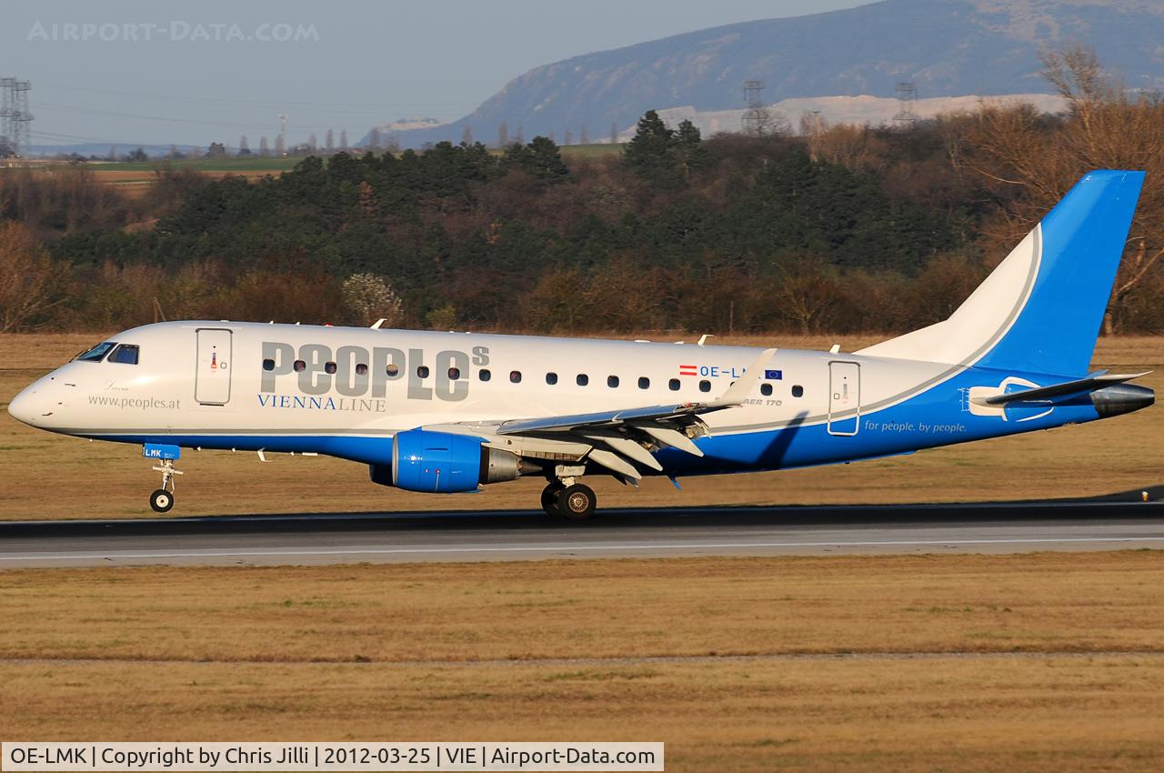 OE-LMK, 2006 Embraer 170LR (ERJ-170-100LR) C/N 17000150, People's Viennaline