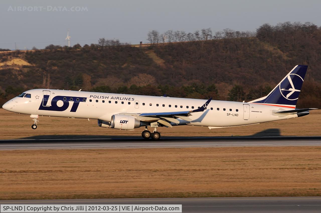 SP-LND, 2012 Embraer 195LR (ERJ-190-200LR) C/N 19000516, LOT Polish Airlines