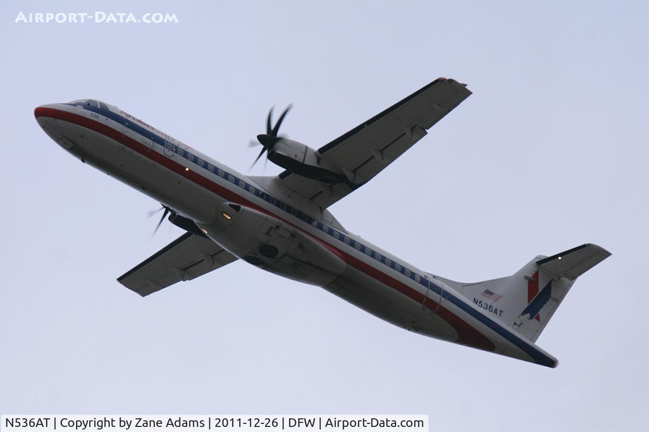 N536AT, 1997 ATR 72-212A C/N 536, At DFW Airport