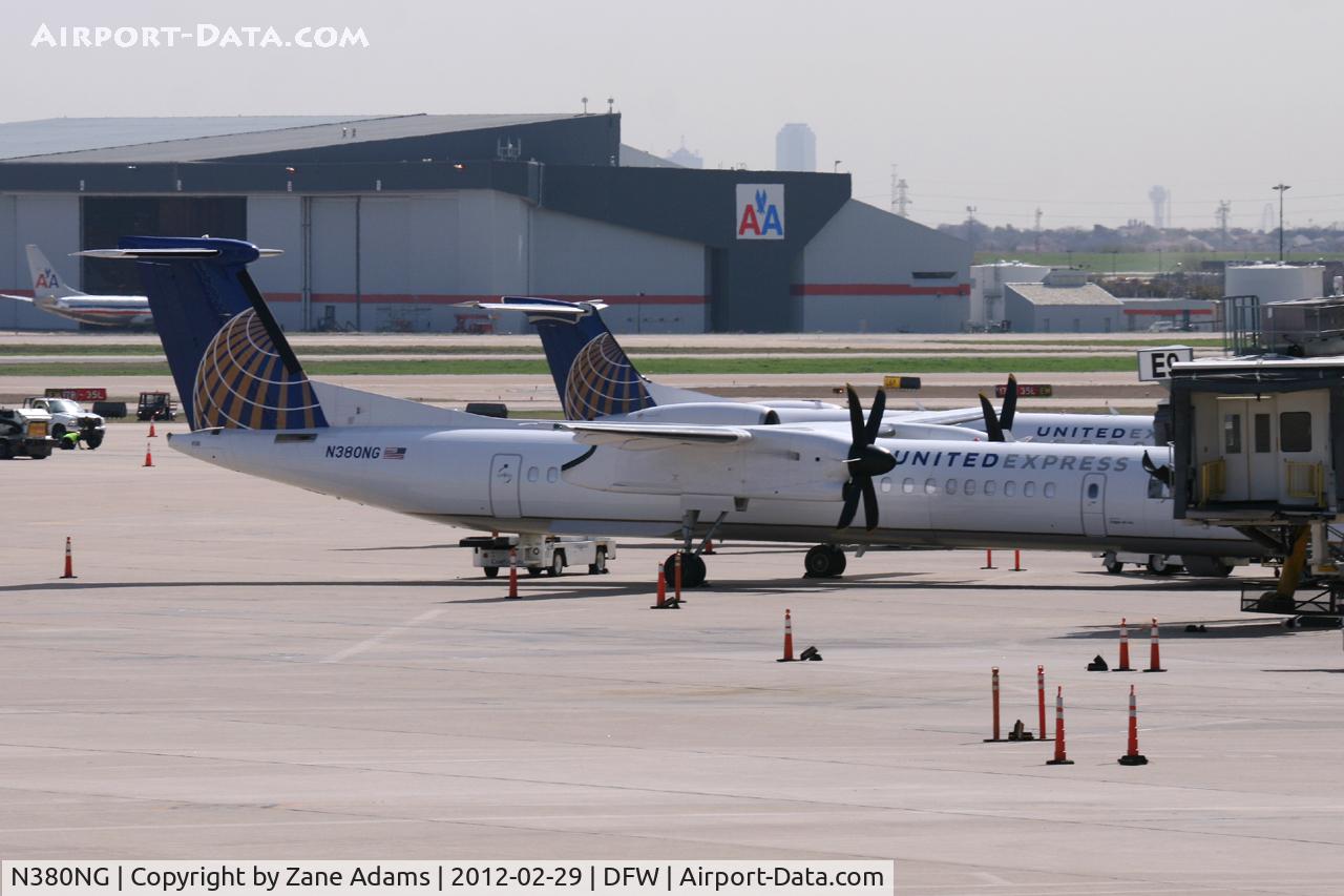 N380NG, 2011 Bombardier DHC-8-402 Dash 8 C/N 4380, At DFW Airport