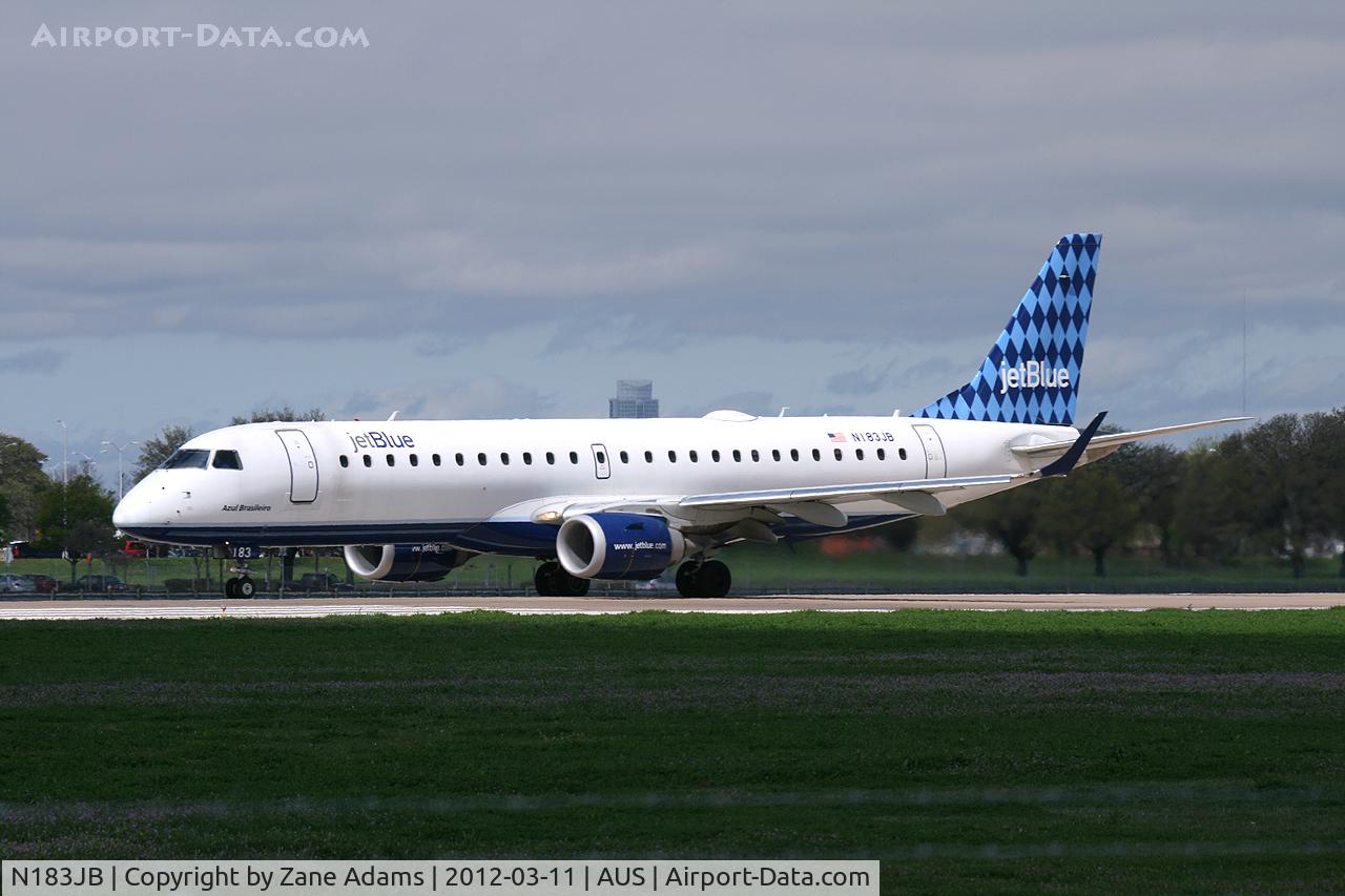 N183JB, 2005 Embraer 190AR (ERJ-190-100IGW) C/N 19000007, At Austin Bergstrom Airport