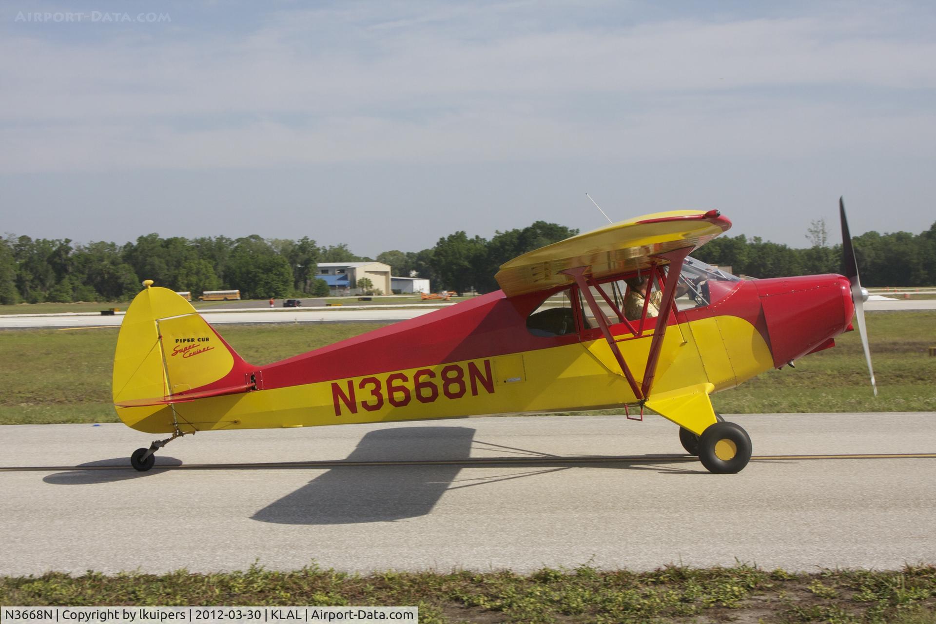 N3668N, 1947 Piper PA-12 Super Cruiser C/N 12-1919, At Sun 'n Fun 2012