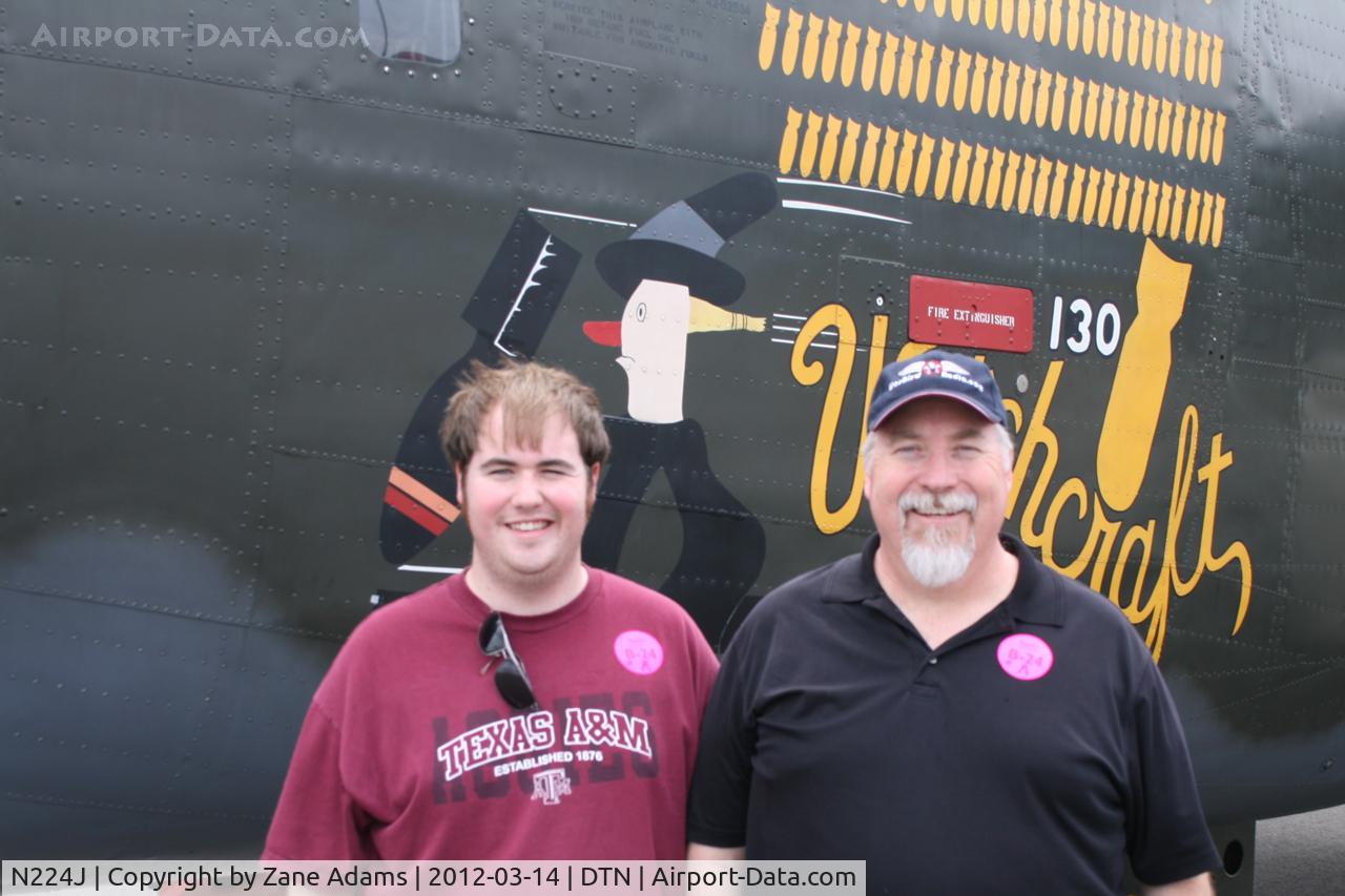 N224J, 1944 Consolidated B-24J-85-CF Liberator C/N 1347 (44-44052), The boy and I ready to board the Collings Foundation B-24J 