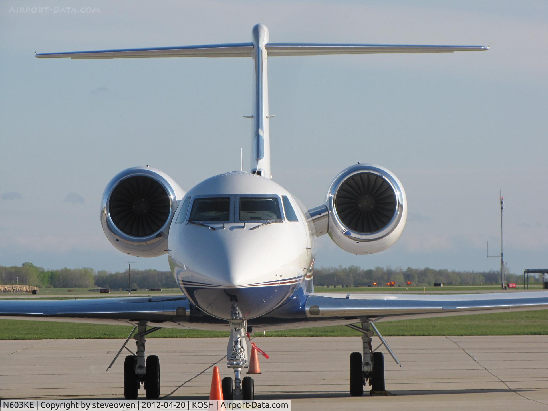N603KE, 2001 Gulfstream Aerospace G-IV C/N 1452, catching the rays on Basler FBO ramp