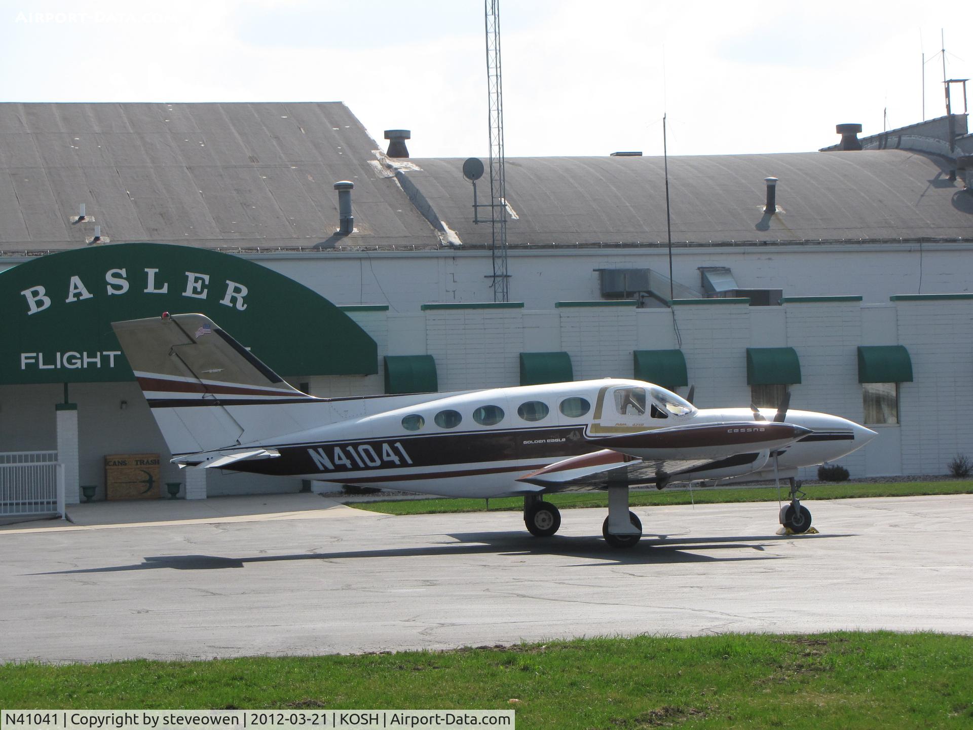 N41041, 1973 Cessna 421B Golden Eagle C/N 421B0412, Basler FBO Ramp