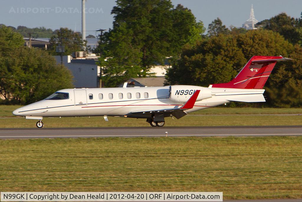N99GK, Learjet Inc 45 C/N 2008, Gold Key Aviation's 2004 Bombardier Learjet 45 N99GK rolling out on on RWY 5 after landing.