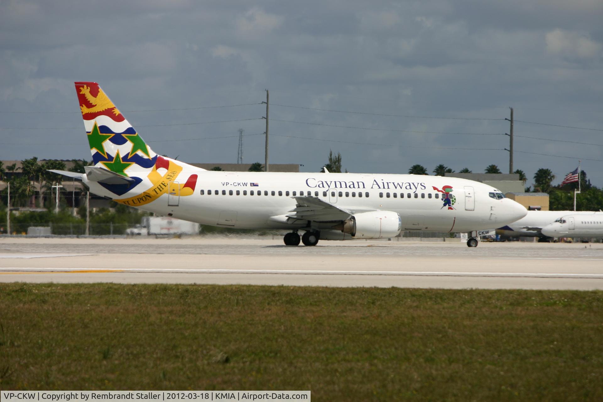 VP-CKW, 1996 Boeing 737-36E C/N 26322, Nice one! Take-off rwy 08R