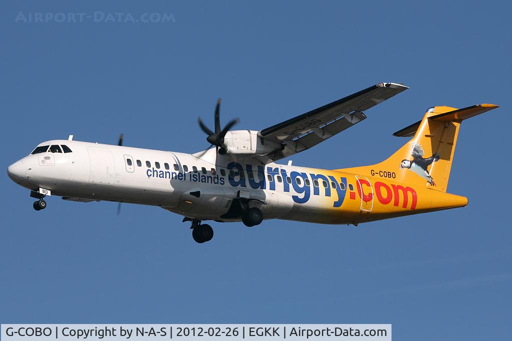 G-COBO, 2008 ATR 72-212A C/N 852, Short final