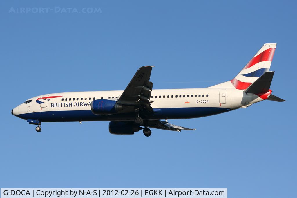 G-DOCA, 1991 Boeing 737-436 C/N 25267, Short final