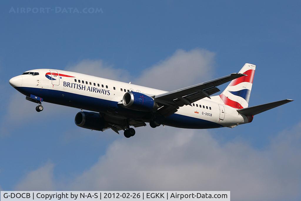 G-DOCB, 1991 Boeing 737-436 C/N 25304, Short final
