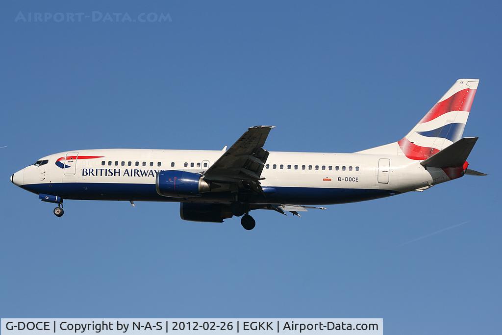 G-DOCE, 1991 Boeing 737-436 C/N 25350, Short final